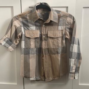 Burberry boys lightweight cotton dress shirt